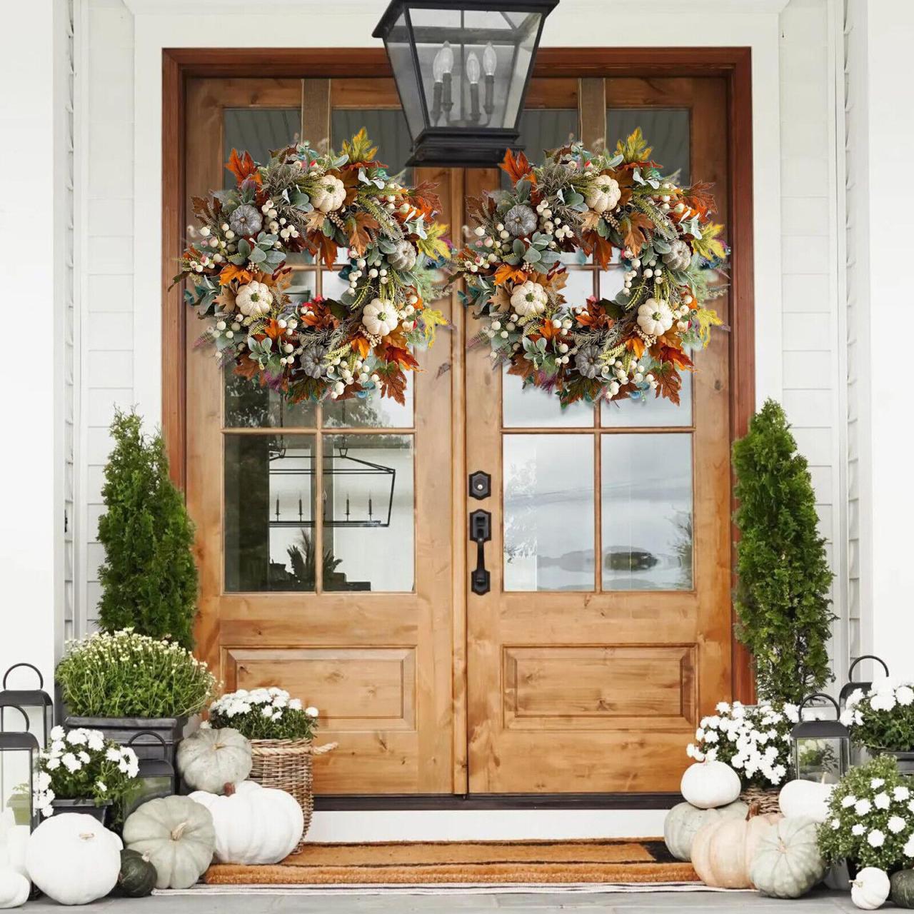 Leaf autumn garland diy